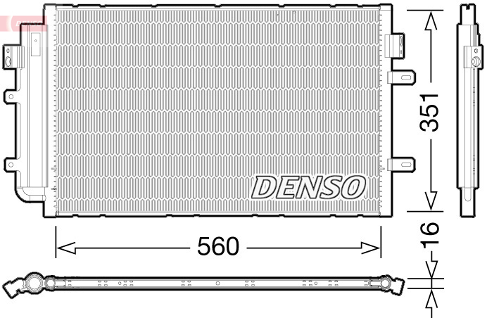 DCN12005: Конденсор кондиционера Denso DCN12005 купить