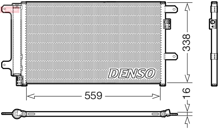 DCN12007: Конденсор кондиционера Denso DCN12007 купить