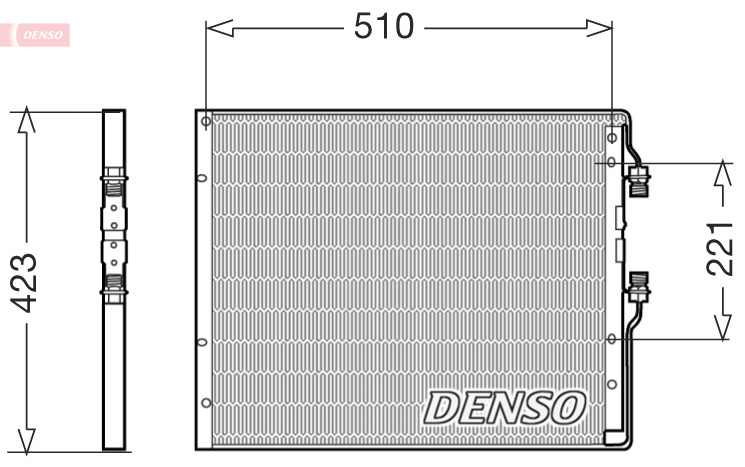 DCN12101: Конденсор кондиционера Denso DCN12101 купить
