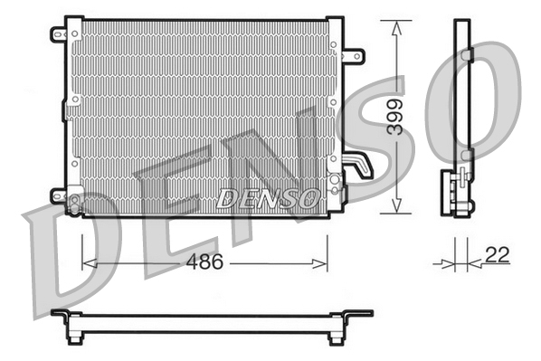 DCN13001: Конденсор кондиционера Denso DCN13001 купить