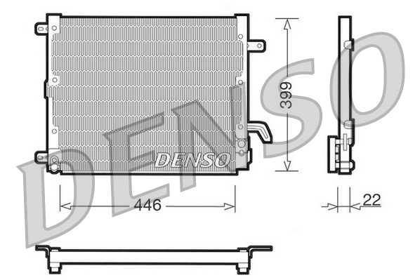 DCN13002: Конденсор кондиционера Denso DCN13002 купить