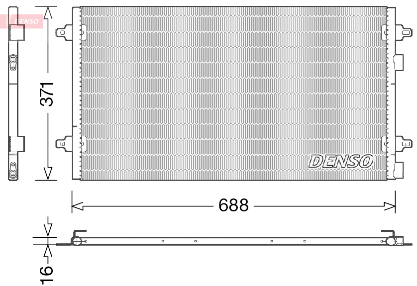 DCN13004: Конденсор кондиционера Denso DCN13004 купить