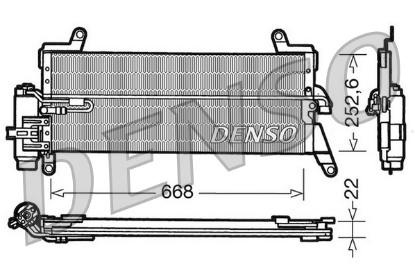 DCN13010: Конденсор кондиционера Denso DCN13010 купить
