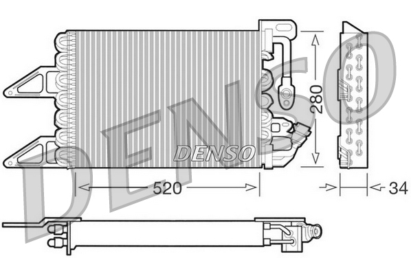 DCN13012: Конденсор кондиционера Denso DCN13012 купить