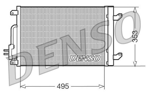 DCN13015: Конденсор кондиционера Denso DCN13015 купить