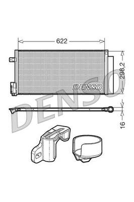 DCN13110: Конденсор кондиционера Denso DCN13110 купить
