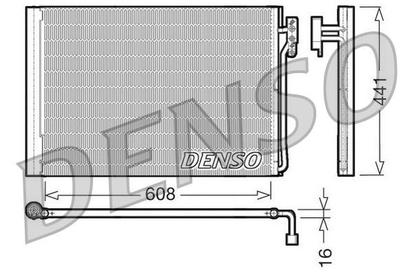 DCN14001: Конденсор кондиционера Denso DCN14001 купить