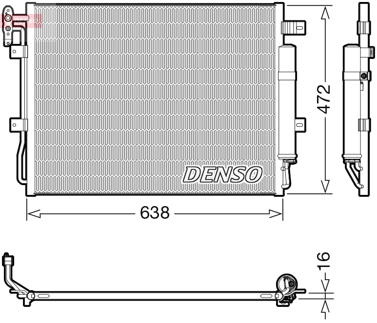 DCN14003: Конденсор кондиционера Denso DCN14003 купить