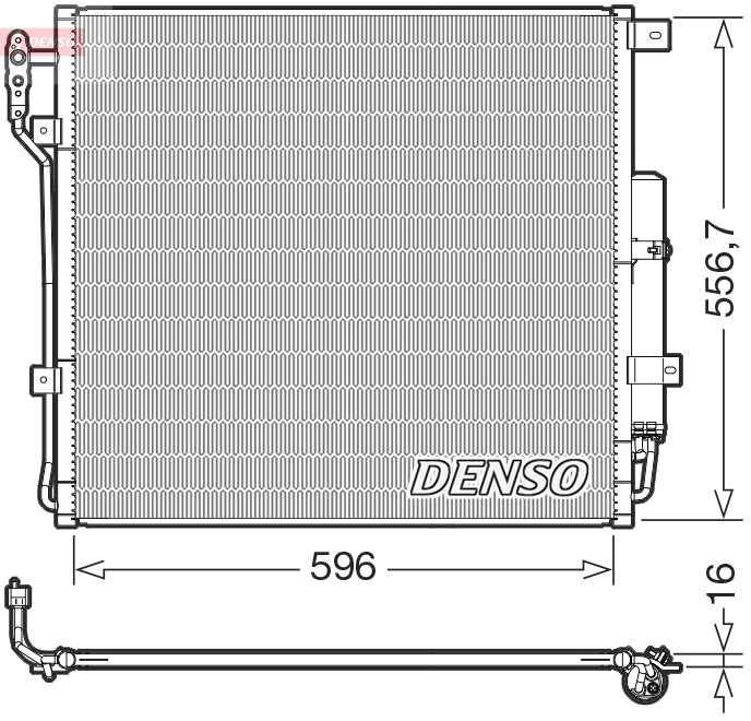 DCN14004: Конденсор кондиционера Denso DCN14004 купить