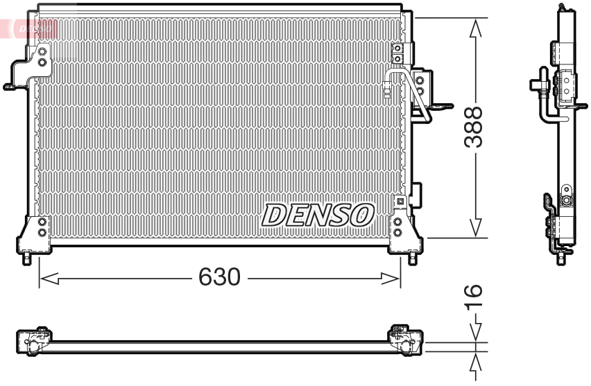 DCN14005: Конденсор кондиционера Denso DCN14005 купить