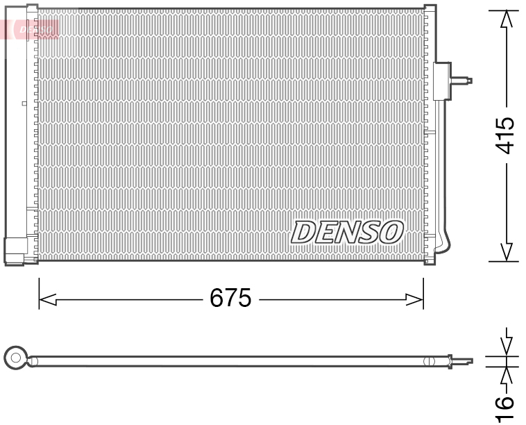 DCN15001: Конденсор кондиционера Denso DCN15001 купить