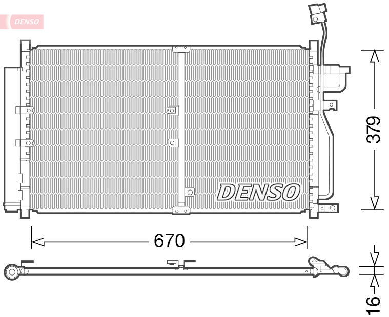DCN15003: Конденсор кондиционера Denso DCN15003 купить
