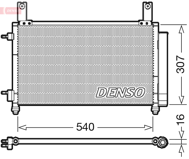 DCN15004: Конденсор кондиционера Denso DCN15004 купить