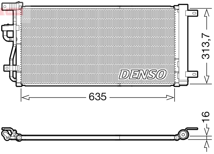 DCN15007: Конденсор кондиционера Denso DCN15007 купить
