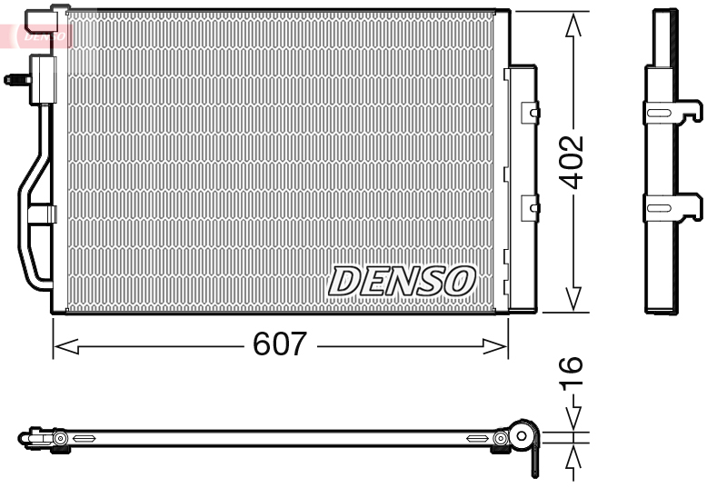 DCN15008: Конденсор кондиционера Denso DCN15008 купить