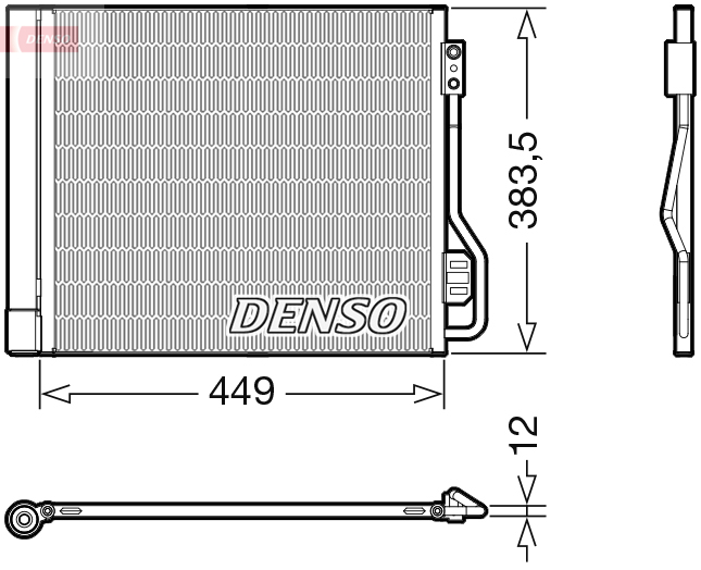 DCN16002: Конденсор кондиционера Denso DCN16002 купить