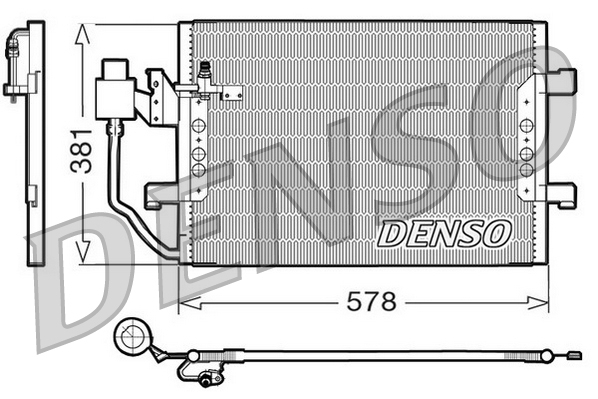 DCN17001: Конденсор кондиционера Denso DCN17001 купить