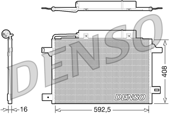 DCN17003: Конденсор кондиционера Denso DCN17003 купить