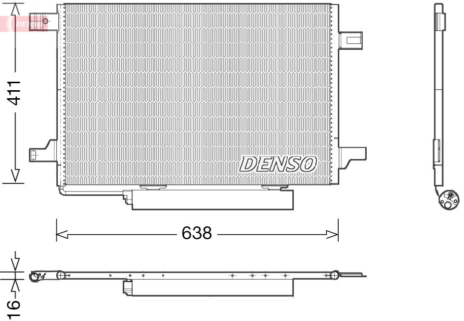 DCN17004: Конденсор кондиционера Denso DCN17004 купить