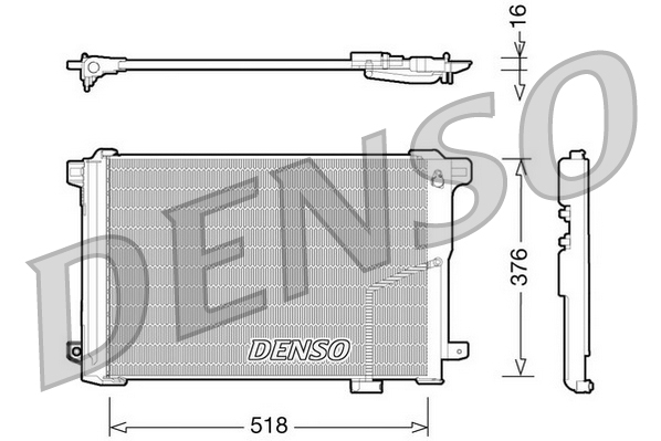 DCN17005: Конденсор кондиционера Denso DCN17005 купить