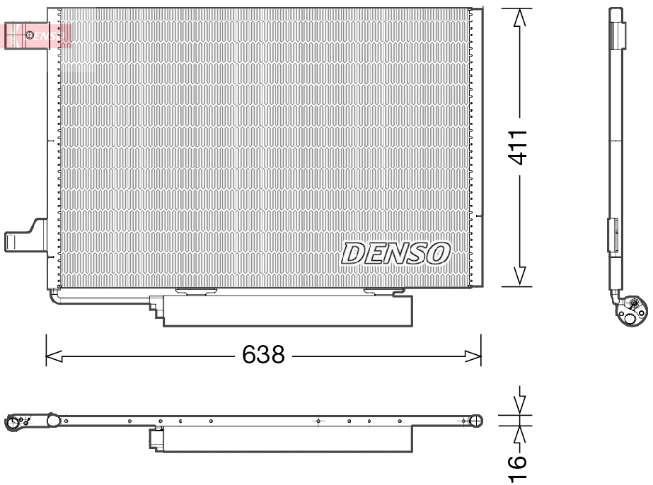 DCN17006: Конденсор кондиционера Denso DCN17006 купить