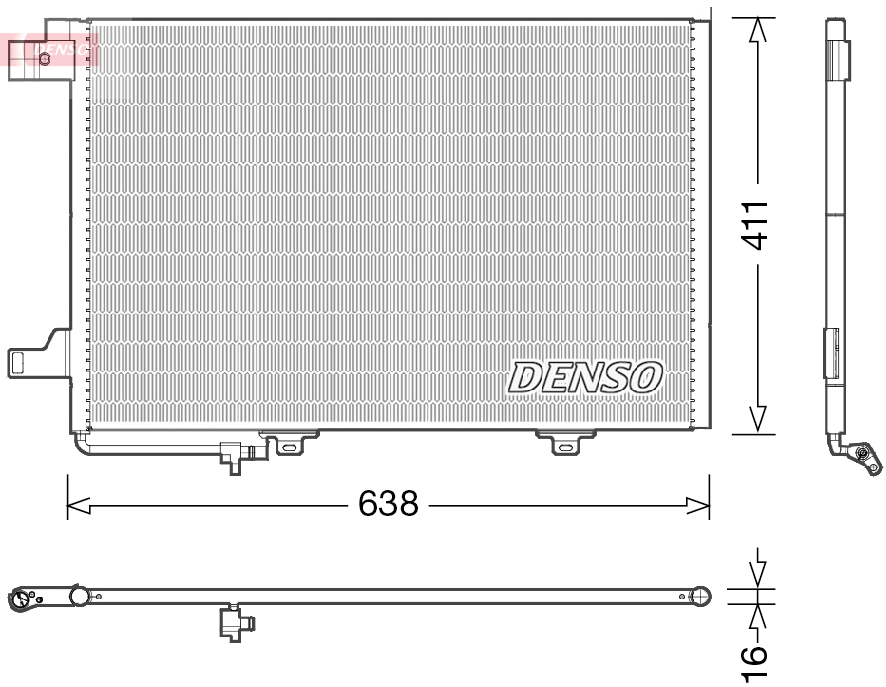 DCN17007: Конденсор кондиционера Denso DCN17007 купить