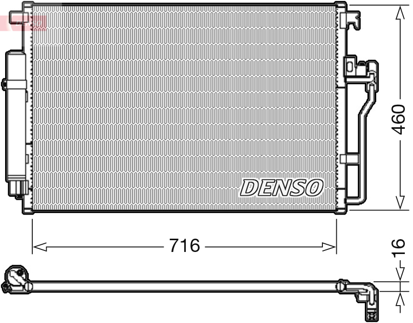 DCN17008: Конденсор кондиционера Denso DCN17008 купить