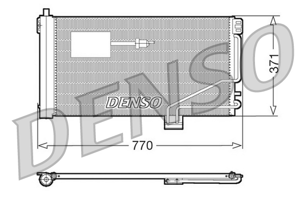 DCN17015: Конденсор кондиционера Denso DCN17015 купить