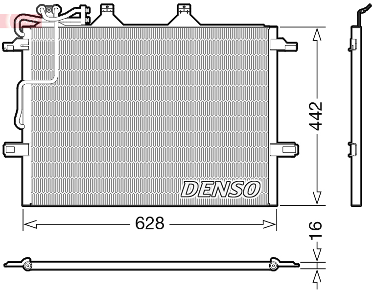 DCN17018: Конденсор кондиционера Denso DCN17018 купить