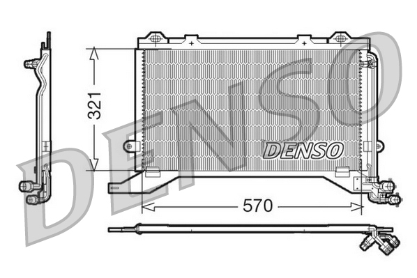 DCN17020: Конденсор кондиционера Denso DCN17020 купить