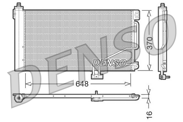 DCN17021: Конденсор кондиционера Denso DCN17021 купить