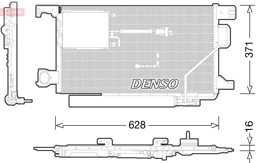 DCN17024: Конденсор кондиционера Denso DCN17024 купить
