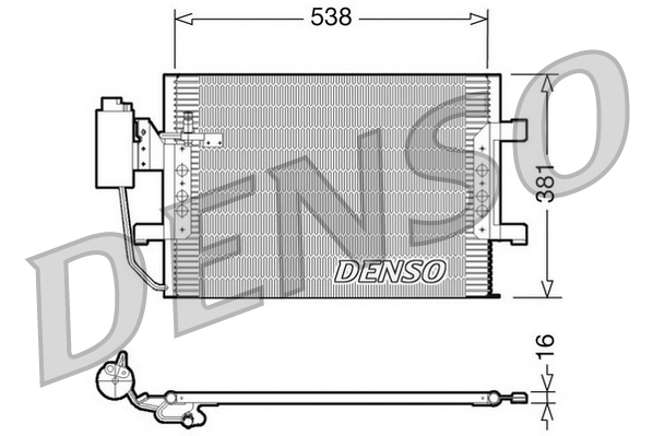DCN17025: Конденсор кондиционера Denso DCN17025 купить