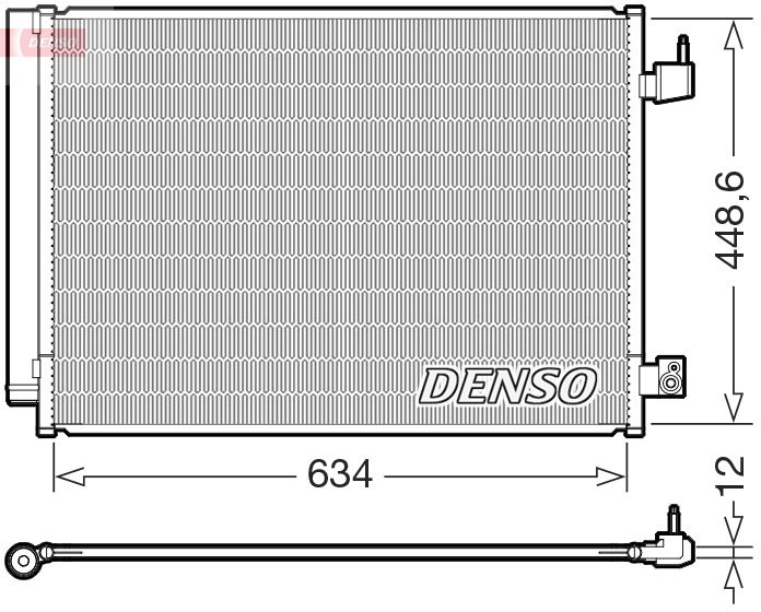 DCN17031: Конденсор кондиционера Denso DCN17031 купить