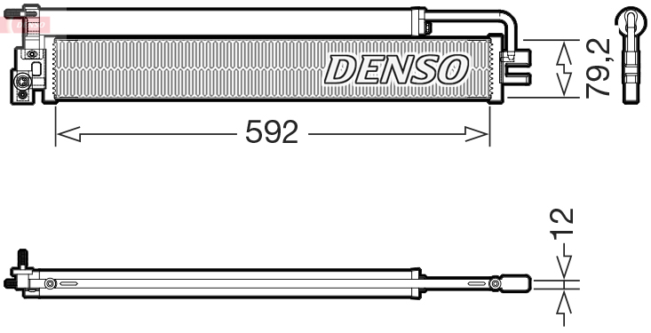 DCN17037: Конденсор кондиционера Denso DCN17037 купить