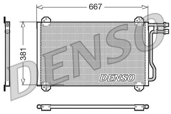 DCN17055: Конденсор кондиционера Denso DCN17055 купить