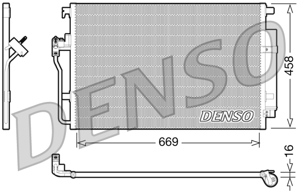 DCN17056: Конденсор кондиционера Denso DCN17056 купить