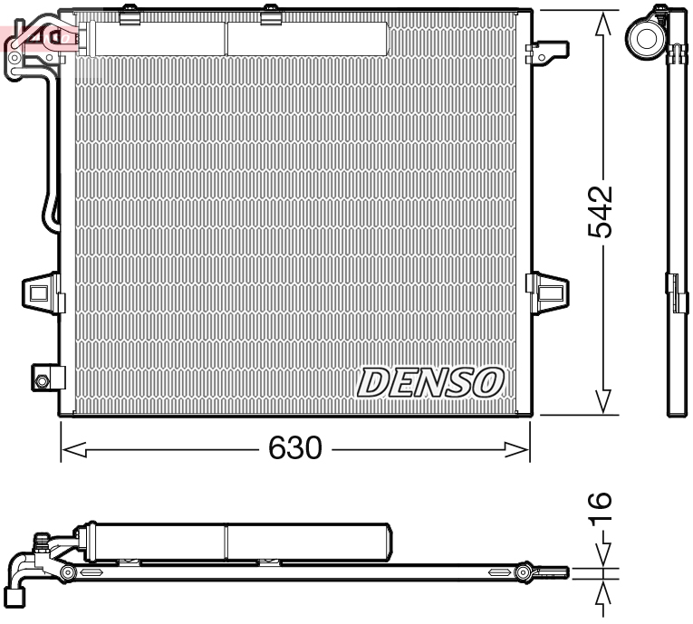 DCN17057: Конденсор кондиционера Denso DCN17057 купить