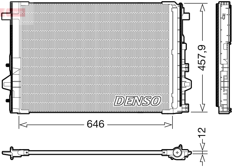 DCN17059: Конденсор кондиционера Denso DCN17059 купить