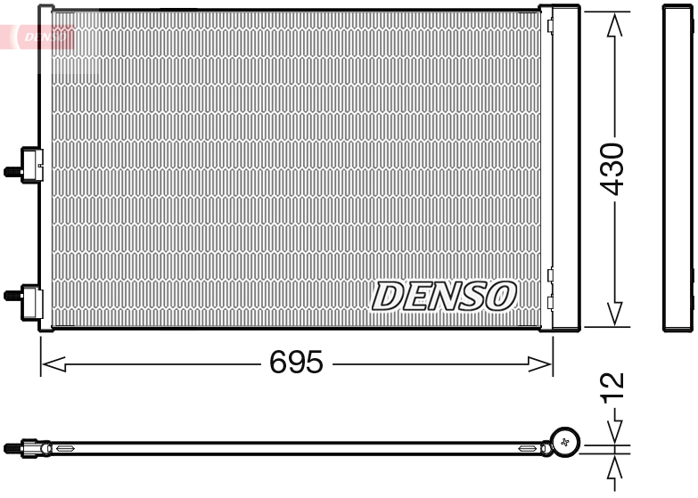 DCN17061: Конденсор кондиционера Denso DCN17061 купить