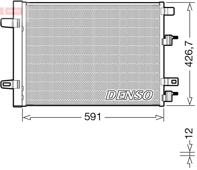 DCN17063: Конденсор кондиционера Denso DCN17063 купить
