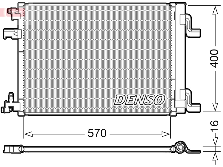 DCN20001: Конденсор кондиционера Denso DCN20001 купить