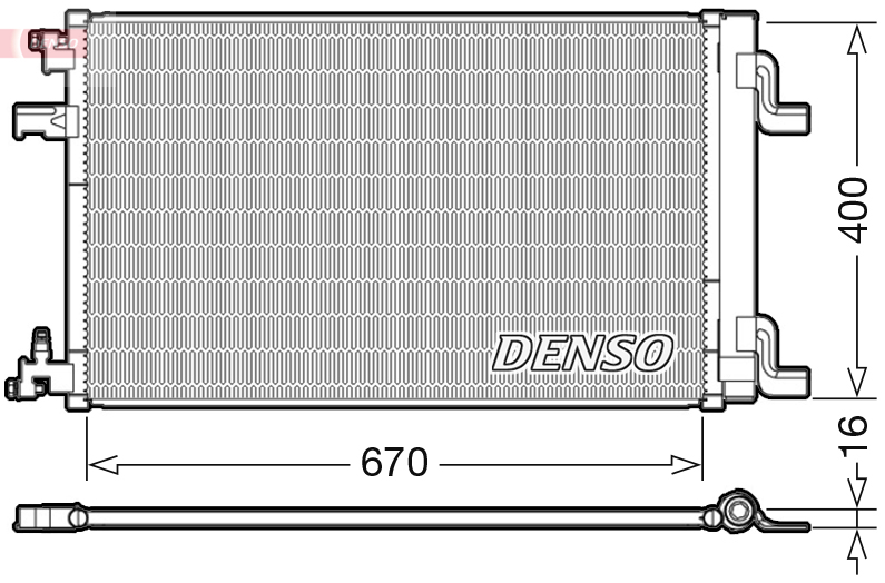 DCN20002: Конденсор кондиционера Denso DCN20002 купить