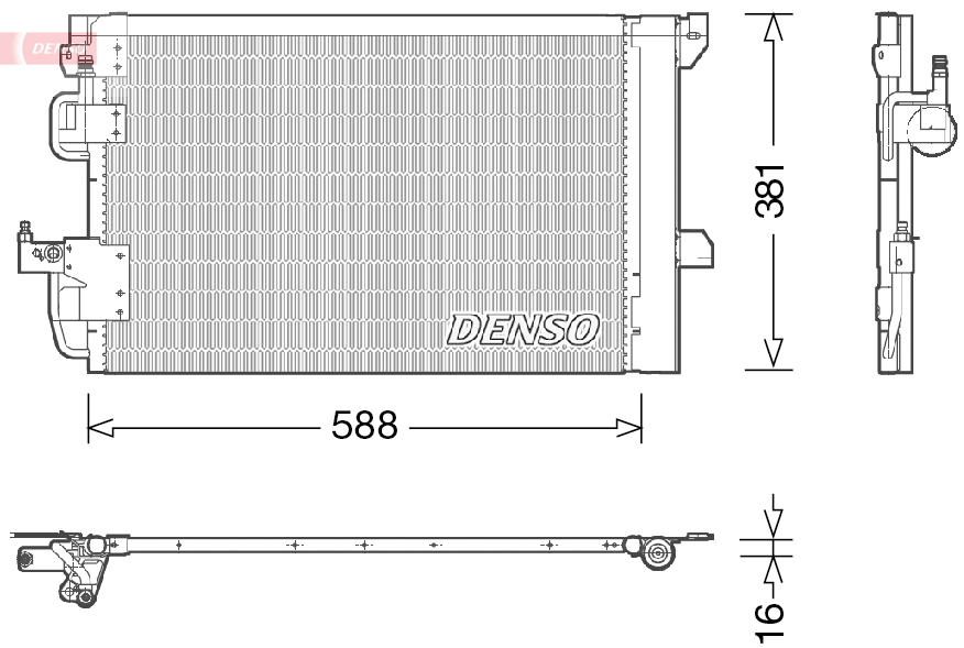 DCN20007: Конденсор кондиционера Denso DCN20007 купить