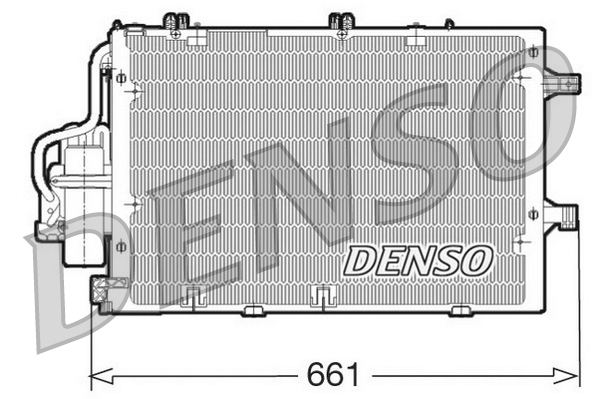 DCN20015: Конденсор кондиционера Denso DCN20015 купить