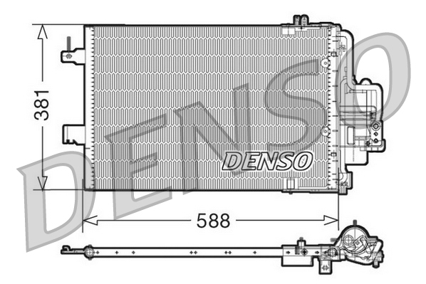 DCN20021: Конденсор кондиционера Denso DCN20021 купить