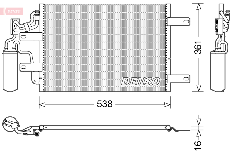 DCN20025: Конденсор кондиционера Denso DCN20025 купить