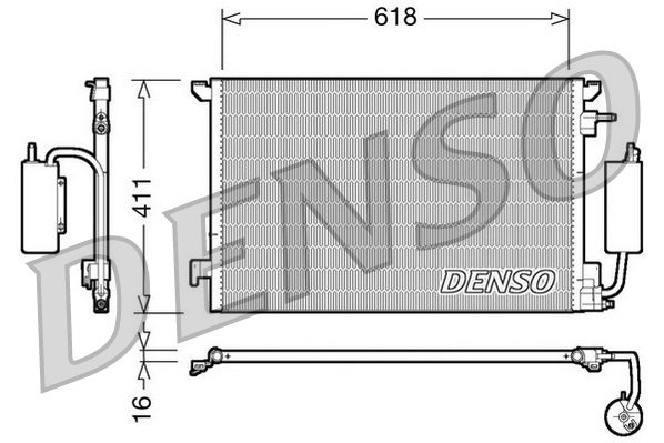 DCN20035: Конденсор кондиционера Denso DCN20035 купить