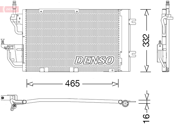 DCN20037: Конденсор кондиционера Denso DCN20037 купить