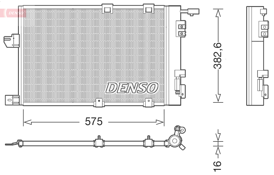 DCN20038: Конденсор кондиционера Denso DCN20038 купить